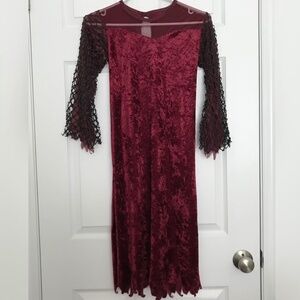 Witch Costume Spider Vampire Goth Medieval Dress Halloween